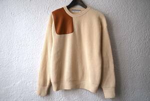 19AW Shoulder Patch 1 Yarn Camel Sweater baby Camel плечо patch вязаный свитер / CristaSeya( Chris taseya)