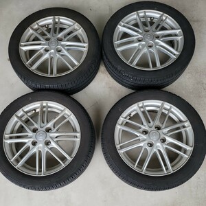 165/55R15　TOYO　ナノエナジー3　７分山　ブリヂストン　アルミホイール　ECO　FORME　4本