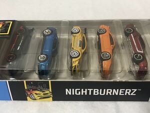 ホットウィール 5パック NIGHT BURNERZ シェルビー 日産 300ZX ルノー メガーヌ カマロ HotWheels SHELBY NISSAN RENAULT MEGANE CAMARO