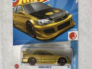 即決 ホットウィール 否単品 HONDA CIVIC Si 金メタ HotWheels ホンダ シビック HW J-IMPORTS 未開封