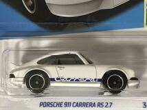 ホットウィール PORSCHE 911 CARRERA RS 2.7 白 HotWheels ポルシェ ポルシェ911 RETRO RACERS ナロー ナローポルシェ Japan Spec 未開封_画像2