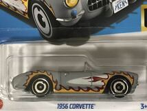 即決 ホットウィール Barbie The Movie 1956 CORVETTE HotWheels バービーザムービー コルベット バービー CHEVROLET シボレー フレイムス _画像2