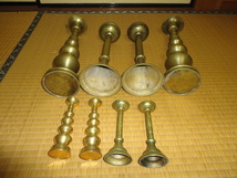 ●燭台セット。昭和の中古保管品です。4組8本、神具　祭礼具　ろうそく台　蝋燭台_画像2