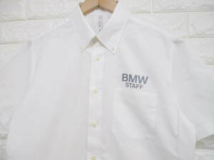 【BMW STAFF】スタッフ◆半袖シャツ(白)◆Lサイズ