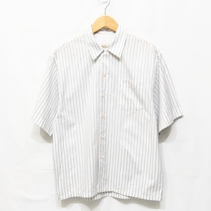 ∀ MARNI マルニ 20SS oversize shirt 半袖シャツ ホワイト ストライプ CUMU0054A0 S52711