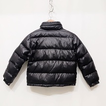 MONCLER モンクレール キッズ ダウンジャケット サイズ128cm 黒系 ナイロン 720-052-00083 フード収納_画像2