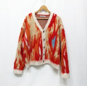 No maintenance ノーメインテナンス still shag cardigan シャギーカーディガン モヘア レッド