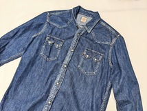 ∀ STANDARD CALIFORNIA スタンダードカリフォルニア DENIM WESTERN SHIRT デニムウエスタンシャツ ショートホーン インディゴ M_画像3