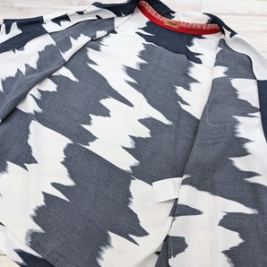 MISSONI ミッソーニ 半袖シャツ オープンカラーシャツ 開襟シャツ ブルー ホワイトの画像8