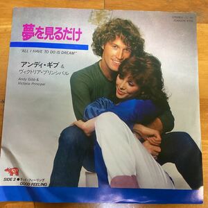 夢を見るだけ　アンディギブ&ヴィクトリアプリンシパル　見本盤　EP レコード