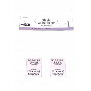 1円～最落なし 東武鉄道 株主優待券 冊子 1冊 株主優待乗車証 2枚 2024年6月30日迄 ANA 株主優待券 2024年5月31日迄 2枚セット☆0329