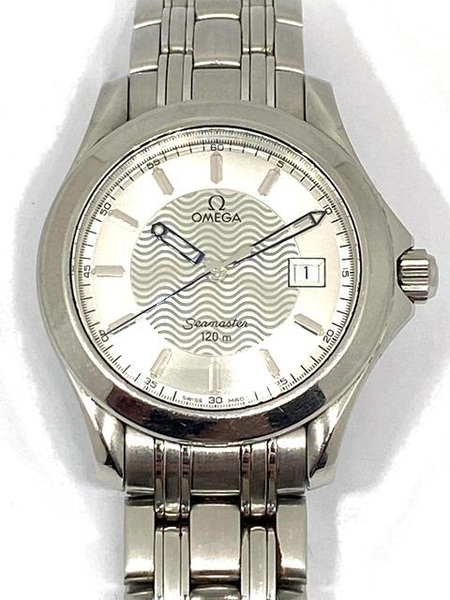 【即決/稼働品】 OMEGA オメガ シーマスター120ｍ デイト 2511.31.00 ステンレス ＳＳ 電池式 クオーツ シルバー文字盤 男性用腕時計