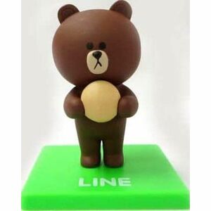 みんなのくじ LINE?ウキウキver.? F賞 コレクションフィギュア ブラウン 単品