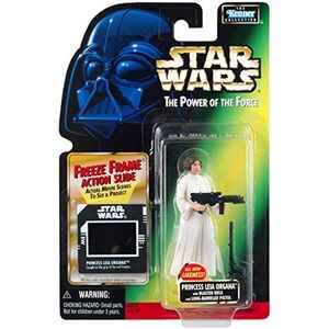 スターウォーズ ベーシックフィギュア THE POWER OF THE FORCE フリーズフレーム プリンセス・レイア with BLAS