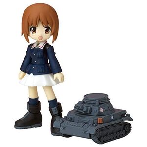 まめしき ガールズ&パンツァーシリーズ まめしき 西住 みほ 全高約100mm PVC/ABS製 塗装済み 可動フィギュア