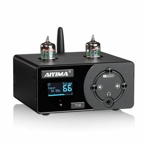 AIYIMA TUBE-T10 Bluetooth 5.0 Jan5654 TUbe 真空管プリアンプ ステレオDC12V オーディオンプリ
