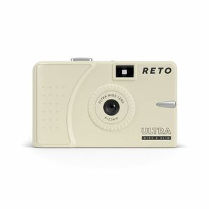 RETO Ultra Wide & Slim 35mm 再利用可能な昼光フィルムカメラ - 22mm 広角レンズ、フォーカスフリー、軽量、使