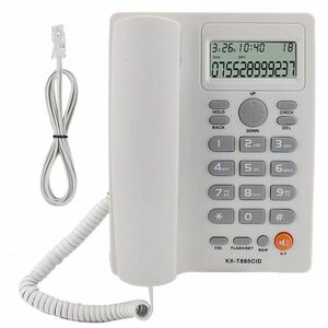 電話機 親機のみ 固定電話 ホーム電話 ホテル・オフィス使用(白い)