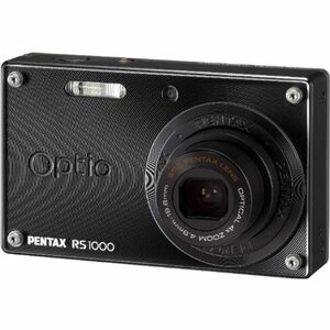 PENTAX デジタルカメラ Optio RS1000 ブラック 1400万画素 27.5mm 光学4倍 着せ替えOPTIORS1000BK