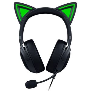 Razer レイザー Kraken Kitty V2 Black 個性的なネコミミが特徴で配信時に個性を主張できる有線 ゲーミングヘッドセッ