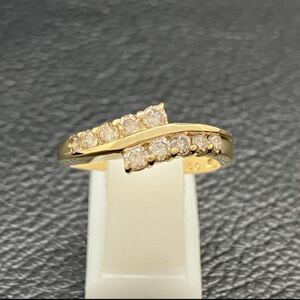 ★高級品質　新品仕上済 ダイヤ 0.50ct デザインリング K18 11.5号