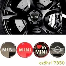 Y2205：車のホイールセンター用ステッカー 52mm 4個 Mini cooperjcw r50 r52 r53 r56 r57 r58 r60 mini bcluman countrman用_画像1