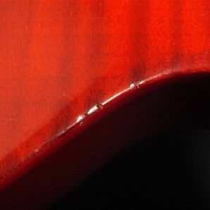 2005年製 Gibson USA Les Paul Standard Double Cut AAAフレイムメイプル マホガニーボディ セットネック DC ダブルカッタウェイ レッド 赤の画像3