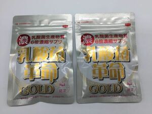 【新品未開封】乳酸菌革命GOLD 62粒×2個セット ① サプリメント 乳酸菌 ※賞味期限2024/11/20