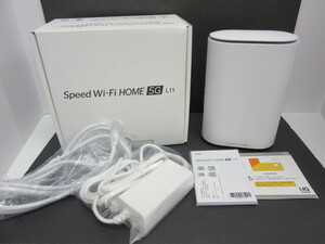 PC祭 Speed Wi-Fi HOME 5G L11 ホワイト 2021年製 判定◯ au ホームルーター 通電確認済み