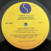 【US盤/Vinyl/12''/両面STERLING刻印/Sire/SRK 6095/80年盤/with Inner,Shrink残】Talking Heads / Remain In Light ........ //Art Rock//_画像5