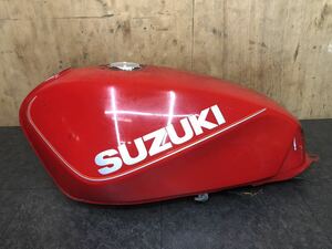 スズキ GSX400F GS40XF 純正 ガソリンタンク 燃料計センサー/燃料コック付き 赤 オリジナル 当時物 インパルス GSX400FS ジーフォア