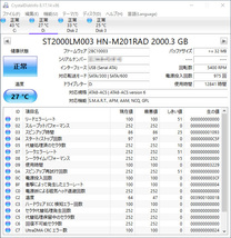 [正常/使用12841H]] SAMSUNG Seagate / ST2000LM003 (HN-M201RAD/AVN) 2TB 5400RPM 9.5mm / 2.5'' HDD Momentus SATA サムスン シーゲイト_画像3