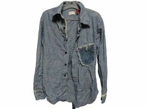 ★送料込★【Levi's リーバイス】 レッドループ シャンブレー長袖シャツ Lサイズ メンズ