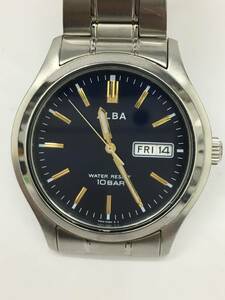 9363 ALBA アルバ メンズ クォーツ腕時計 7N43-0BA0 不動品 中古品 ケース径約3.8cm