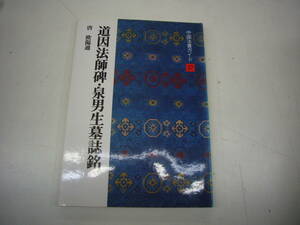 中国法書ガイド37：道因法師碑・泉男生墓誌銘［唐・欧陽通／楷書］　送料無料