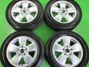 PCD112 MINI純正 6855101 5.5j/+46 ハブ約67㎜ ダンロップ ウィンターマックスWM03 175/65R15 製造21年 約8分山 4本セット! 中古 BMW