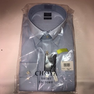 [CHOYA(チョーヤ)] SHIRT FACTORY 長袖メンズワイシャツ 日清紡アポロコット CFD337（カラー：650、サイズ：首回り41-裄丈86）