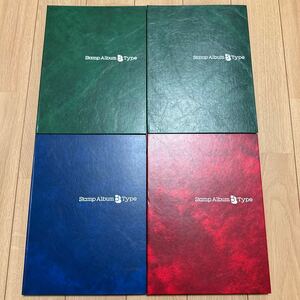 ストックブック　Stamp Album BType テージーSB-30 スタンプアルバム　4冊まとめ　ケース付き　縦約26.8cm横約20cm 台紙8枚16ページ6段