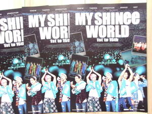 新作映画チラシ MY SHINee WORLD 1st to 15th 3枚 韓国 ドキュメンタリー 劇場版ちらし