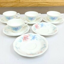 Noritake ノリタケ ボーンチャイナ 花柄 カップ＆ソーサー！_画像1