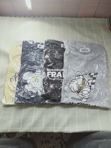 ミシュラン(タイヤメーカー) Tシャツ XL 1枚、L 3枚 未開封ですが袋がすごくシワシワ