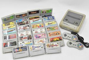 (718M 0206T1)1円～ 任天堂 スーパーファミコン 本体 ソフト 30本セット 【ジャンク品】