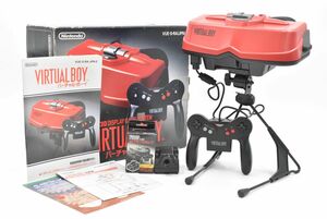 (720L 0208T1)1円～ Nintendo 任天堂　VIRTUAL BOY バーチャルボーイ　3D DISPLAY GAME SYSTEM 本体・コントローラー【ジャンク品】