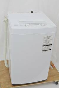 (739YC 0228Y2)1円～ TOSHIBA 東芝電気洗濯機 AW-45M7 4.5kg 東芝 2020年製 生活家電