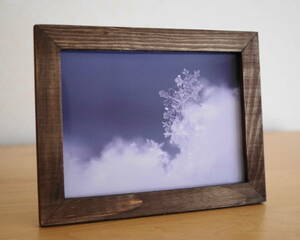 #1303 snow. crystal. photograph 2L size (127×178mm)
