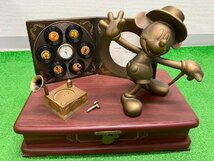 【現状品】『2-220』第一生命 サンクスキャンペーンミッキーマウスのクラシカルメロディークロック ディズニーキャラクター キーホルダー他_画像3