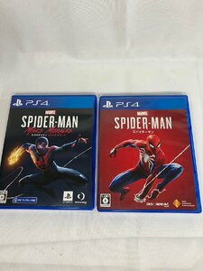 【中古品】『2-136』PS4 プレステ4 ゲームソフト　SPIDER-MAN SPIDER-MAN マイルズ・モラレス　ソフト2点まとめ