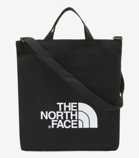 【未使用】THE NORTH FACE ノースフェイスホワイトレーベル2way大容量ロゴショルダーバッグトートバッグブラック黒