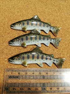 ●ハンドメイド　 自作　８．５cmヤマメ　魚ブローチ　釣り　渓流魚　 即決　一つの価格です　fish craft REAL