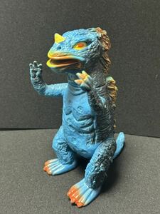 当時物 マルサン オリジナル怪獣 ガラパゴス ソフビ 水色 (検) ブルマァク マスダヤ 